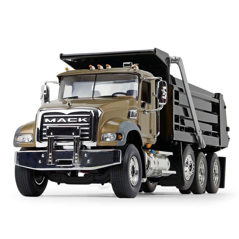 Mack Granite MP Dump Truck - Gold/Black - 1:34
