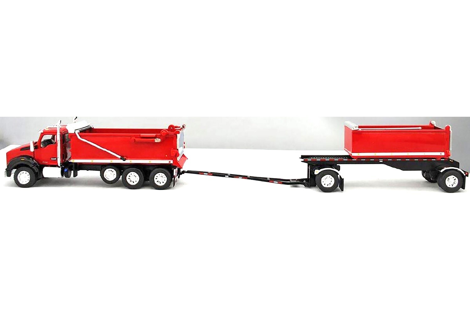 Kenworth T880 Rogue Dump w/Transfer Dump - Red - 1:64