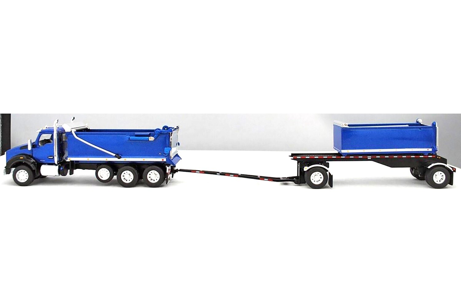 Kenworth T880 Rogue Dump w/Transfer Dump - Blue - 1:64