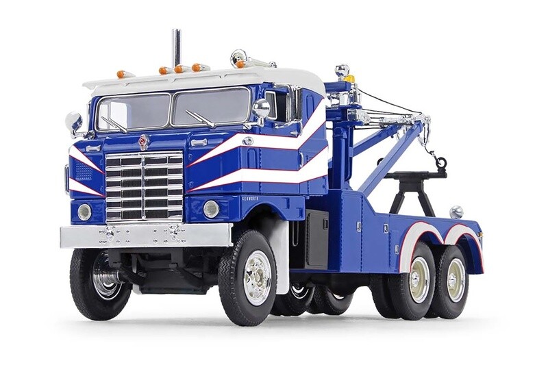 Kenworth Bullnose 1953 Heavy Duty Wrecker  - Blue/White - 1:34