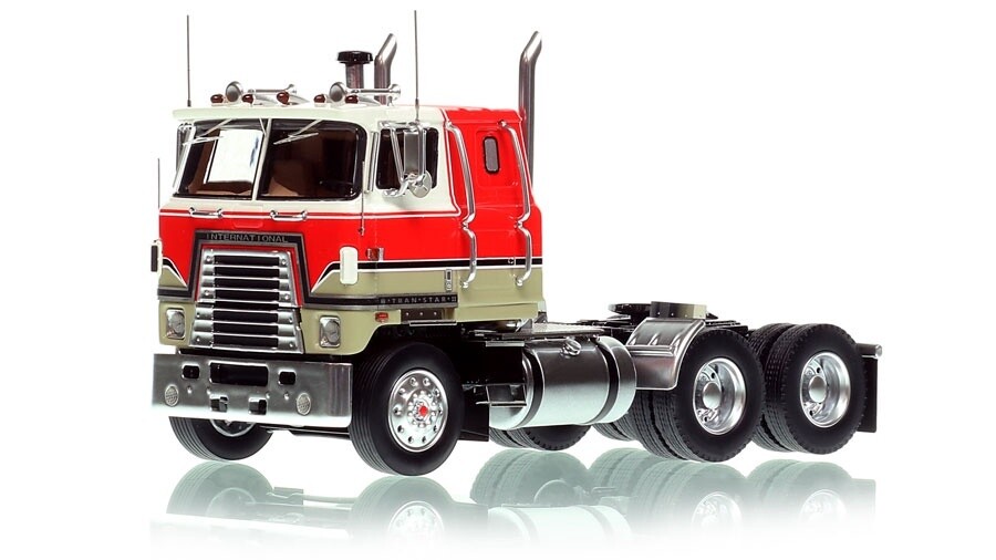 International 4070B Transtar II Tractor - White/Red &amp; Black