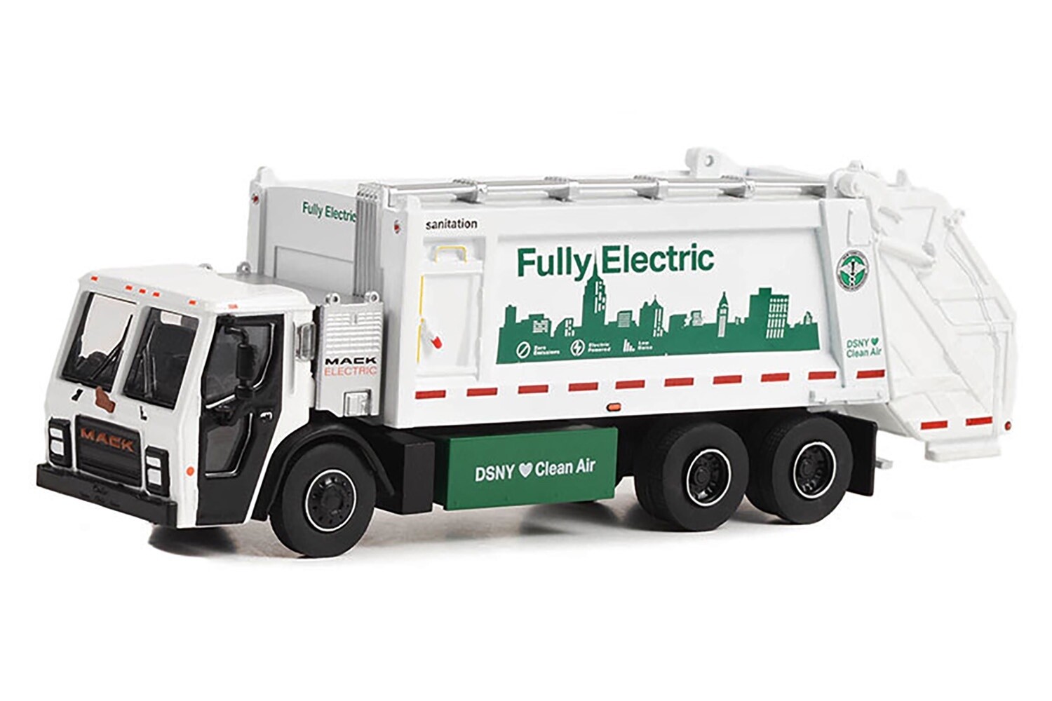 Mack LR Electric Rear Load Refuse Truck - NYC - 1:64