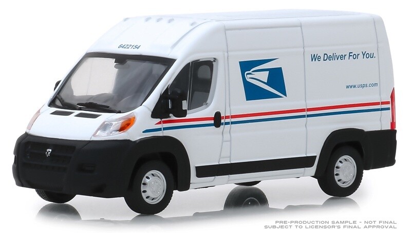 Dodge RAM Promaster 2500 Cargo Van - USPS - 1:43