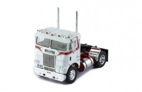 Freightliner COE Tractor - White/Red - 1:43