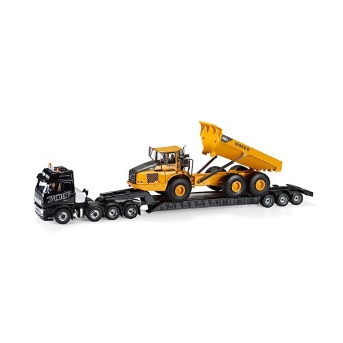 Volvo FH16 w/Lowboy &amp; A40EFS Dump Truck