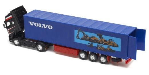 Volvo FH12 Black Curtaintrailer - 1:87
