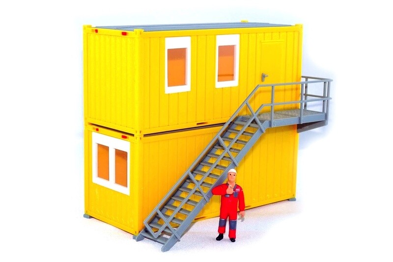 Two Containers Stacked - Set C - Yellow