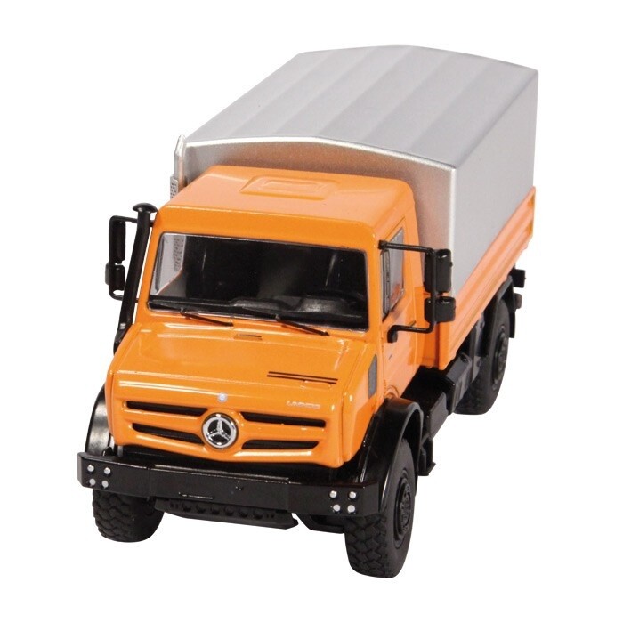 Mercedes Unimog U5000 Truck w/Tarp Cover - Orange