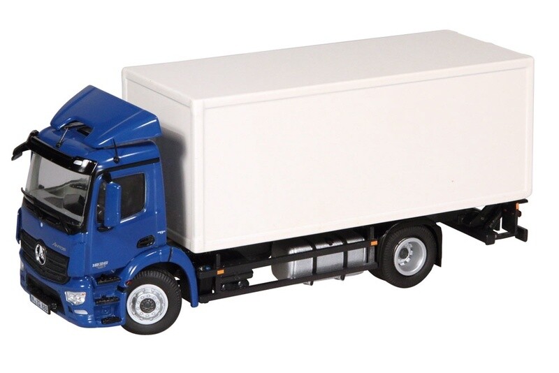 Mercedes Actros 4x2 Container Truck w/Lifting Platform - Blue