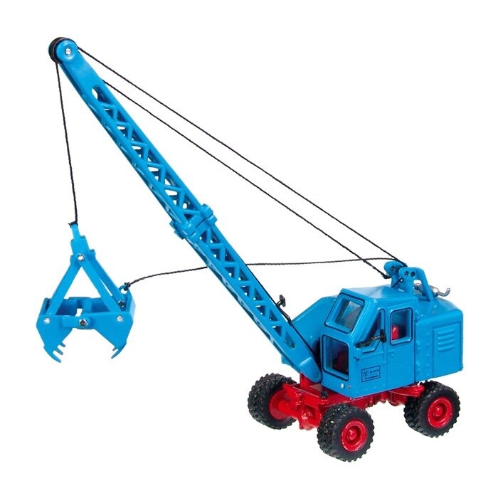 Fuchs F301 Wheeled Excavator - Blue 1:87