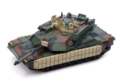 Abrams M1A1 Tusk US Main Battle Tank - Camo - 1:72