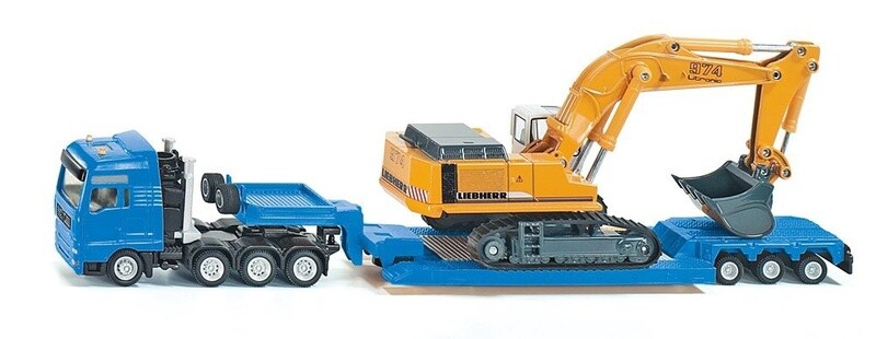 MAN Tractor w/Lowboy &amp; Excavator - 1:87