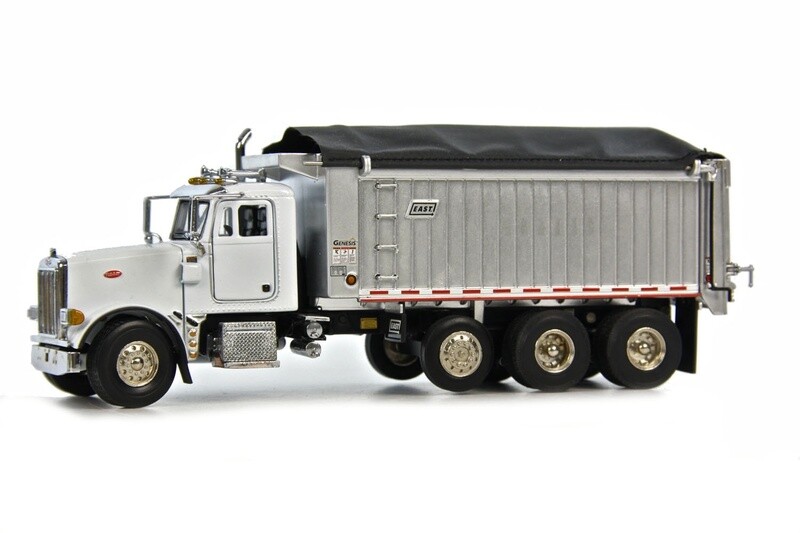 Peterbilt 357 Rigid w/East Genesis Dump Body - White