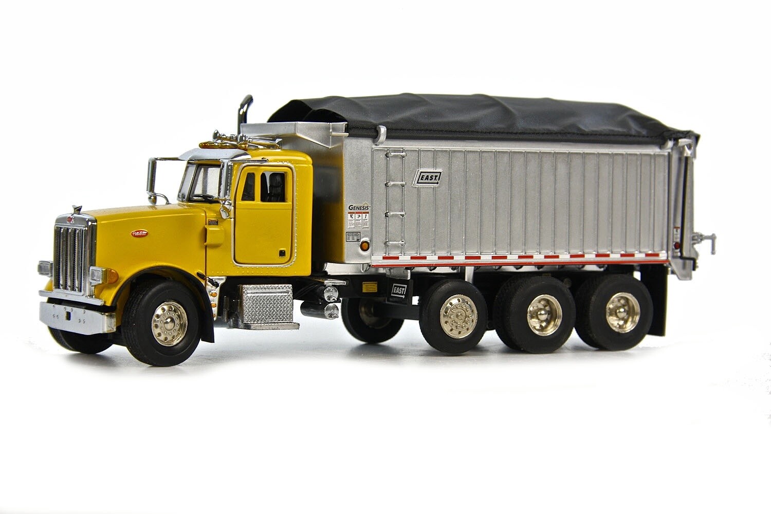 Peterbilt 357 Rigid w/East Genesis Dump Body - Yellow