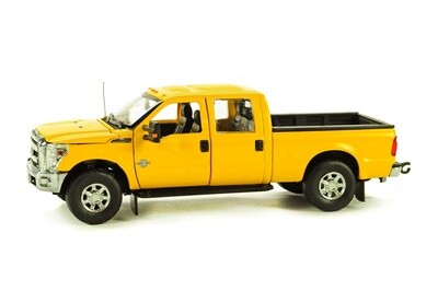 Ford F250 Pickup Truck w/Crew Cab & 6ft Bed - Yellow