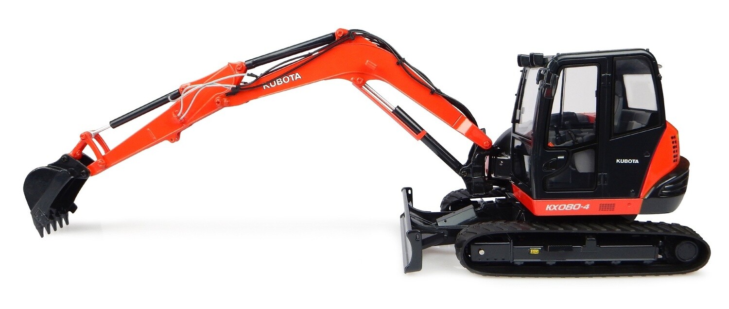 Kubota KX080-4 Tracked Compact Excavator - 1:24