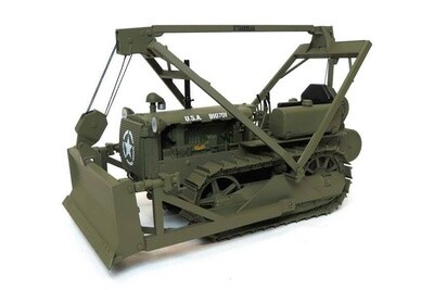 Caterpillar D4 2T with Overhead Cable Blade - Military - 1:16