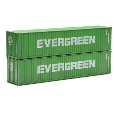 Set of 2 40 ft Containers - Evergreen - 1:48