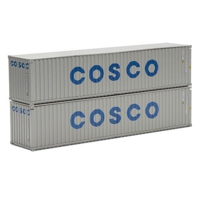 Set of 2 40 ft Containers - COSCO - 1:48