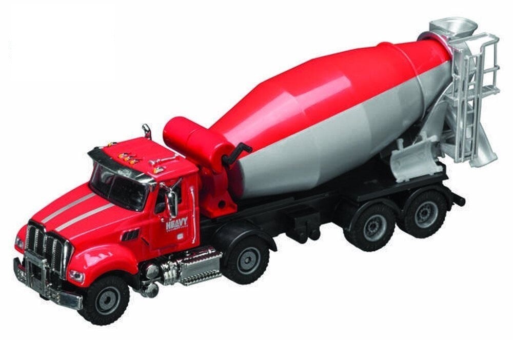 Kenworth Cement Mixer - Red and Gray - Plastic