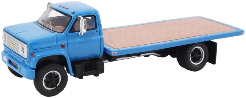 Chevrolet C-65 Flatbed Truck - 1975 - Blue- 1:64