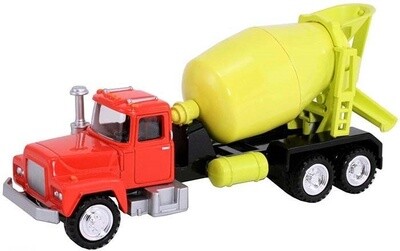 Mack Cement Truck - Red and Yellow - 1:53