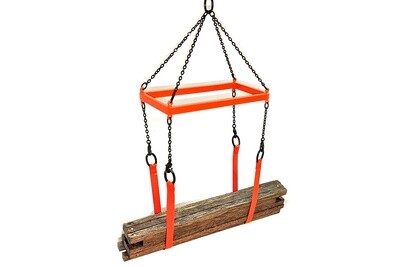 Lifting Frame Set w/Straps - DOT Orange