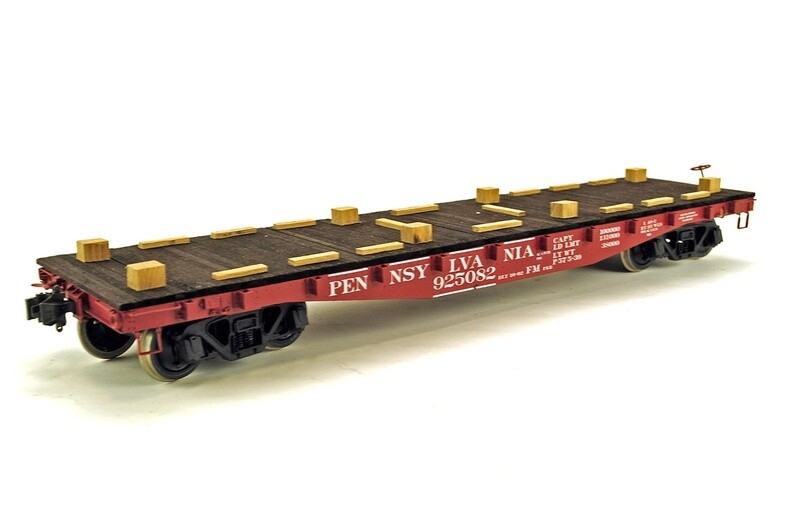 Pennsylvania Flat Car - Brass - 1:24