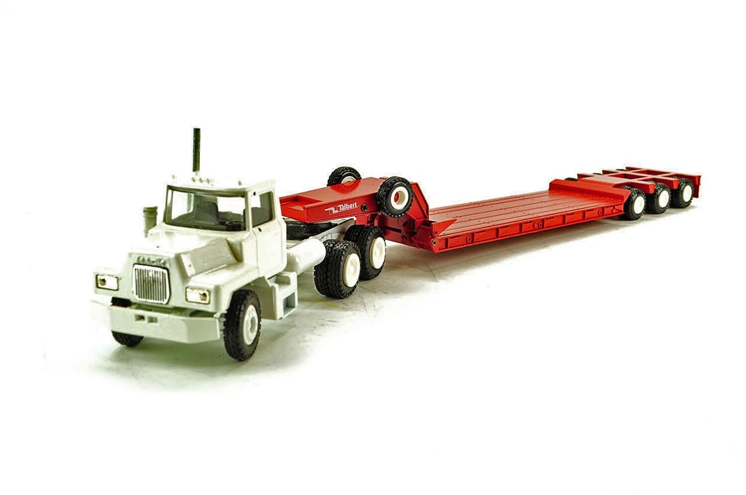 Mack U-Model w/Talbert Lowboy - White &amp; Red