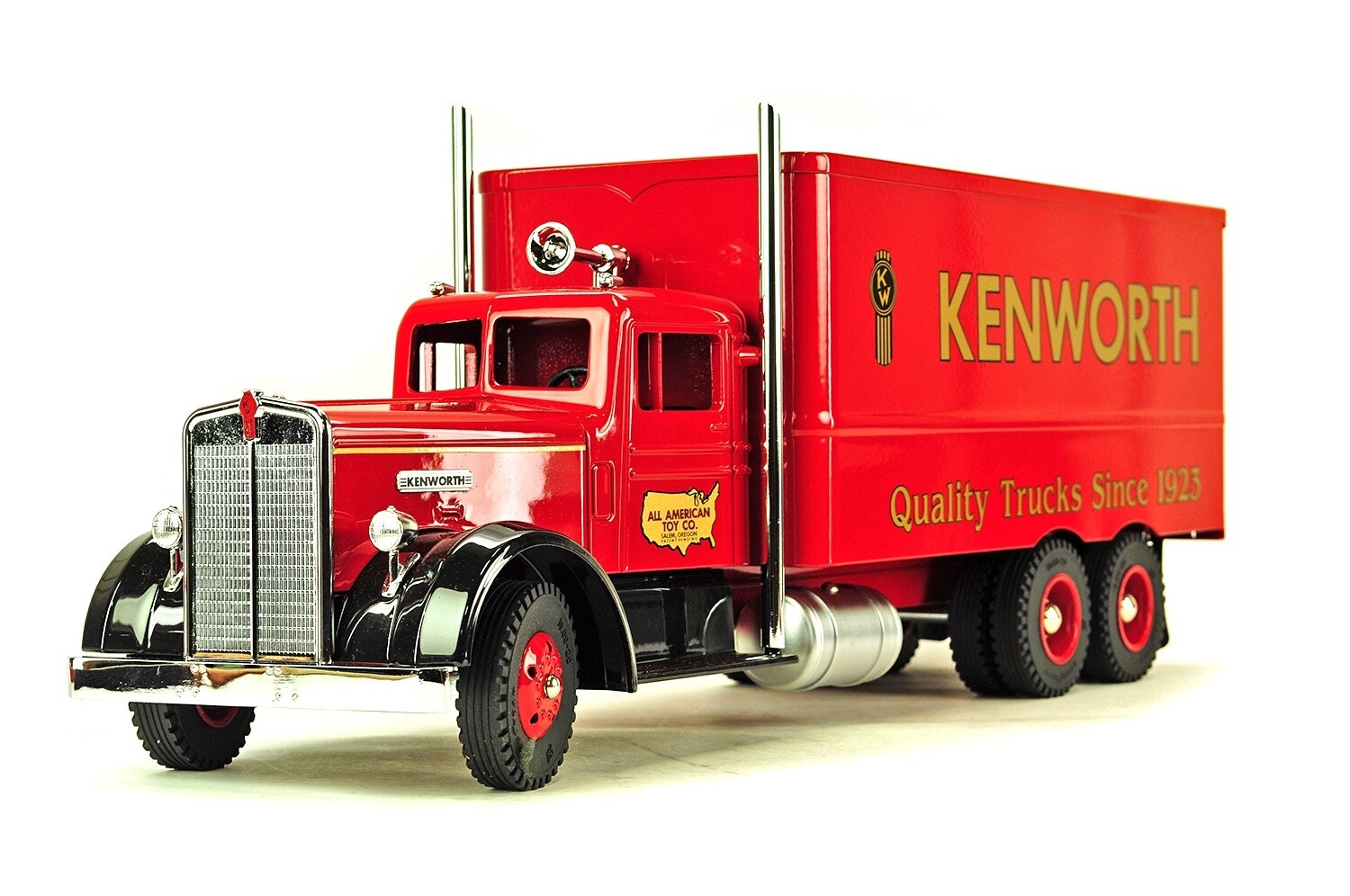 Kenworth Rigid Van Trailer - Kenworth Logo - 1:16
