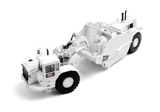 Caterpillar 637G Scraper w/Coal Bowl &amp; Auger - Brass - White - 1:48
