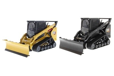 Caterpillar 297D2 Loader w/4 Work Tools - Yellow &amp; Black - 1:16