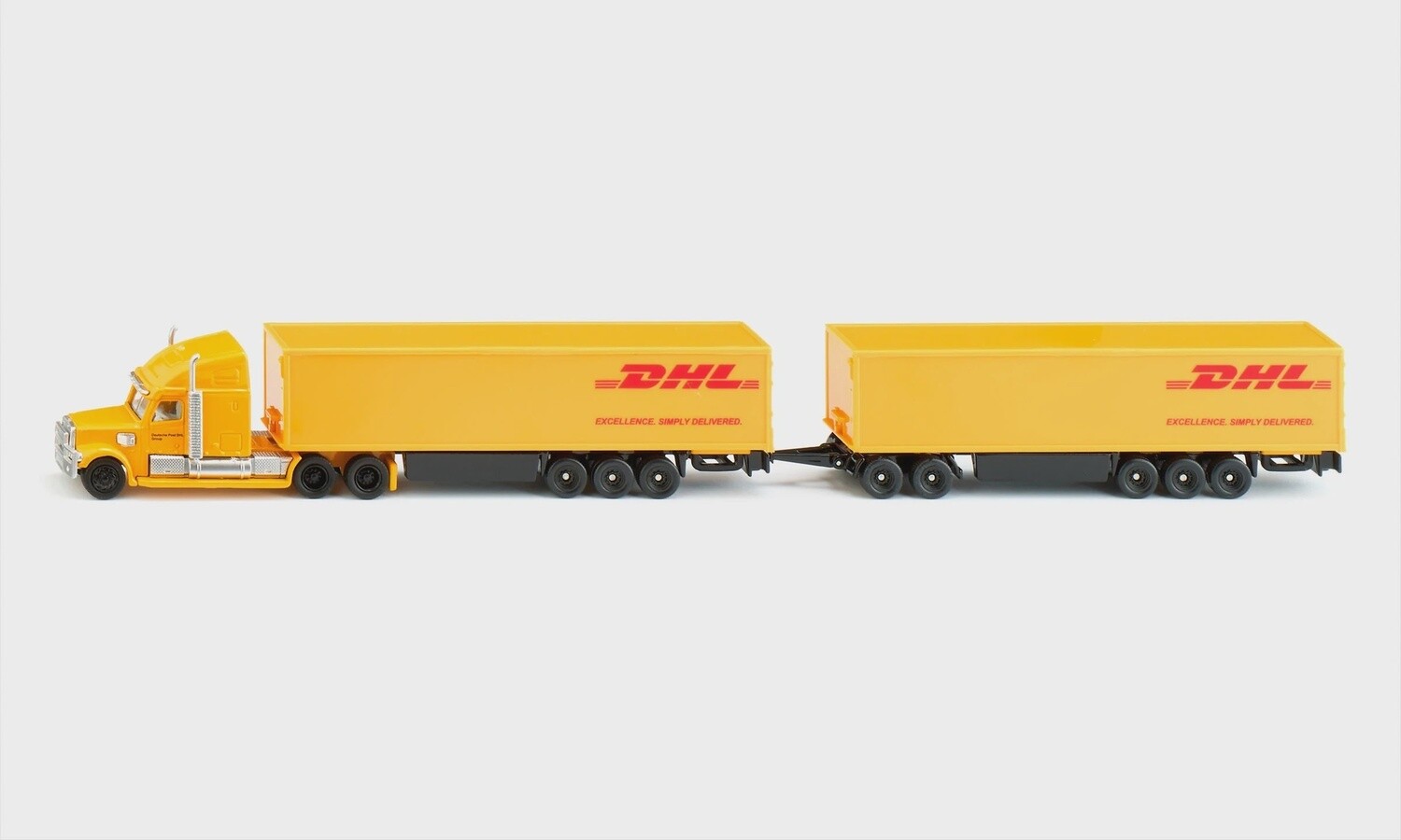 DHL Truck w/Double Trailers - 1:87