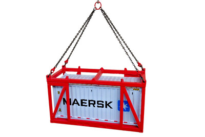 20' Lifting Frame w/Metal Chains - Mammoet Red