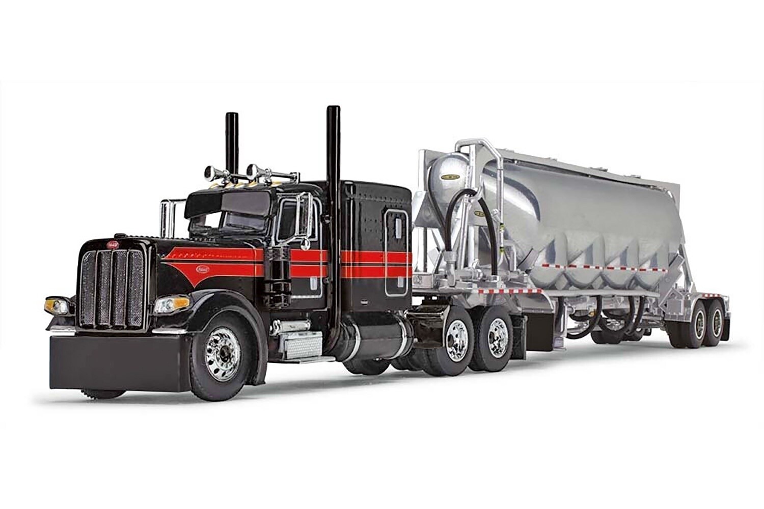 Peterbilt 389 w/63&quot; Flat Top Sleeper &amp; Pneumatic Tanker - 1:64