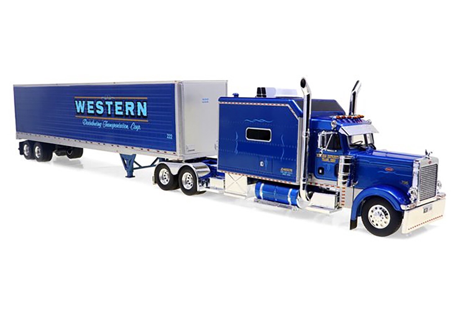 Peterbilt 379 w/Van Trailer - Western Distributing - 1:43