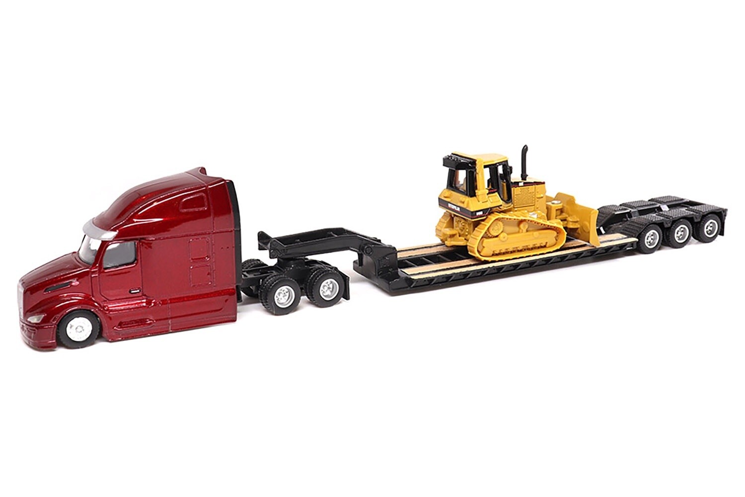 Peterbilt 579 Tandem Tractor w/Lowboy &amp; Cat D5M Dozer - 1:87