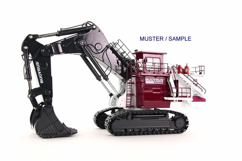 Bucyrus RH340B Backhoe - White/Black