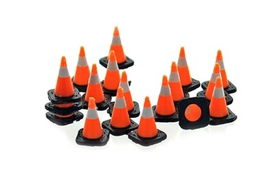 Traffic Cones - Set of 18 - Orange