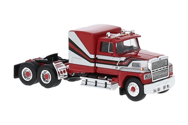 Ford LTL 9000 Tractor - Red/Silver - 1:87