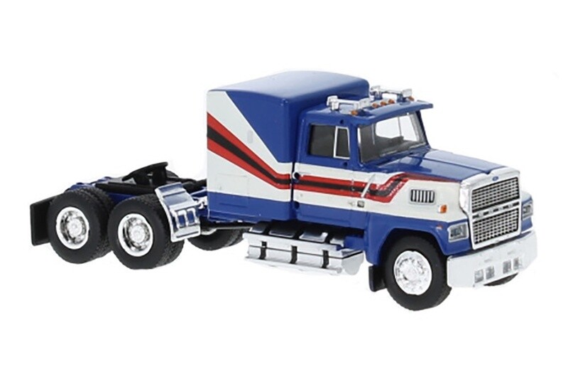 Ford LTL 9000 Tractor - Blue/White - 1:87