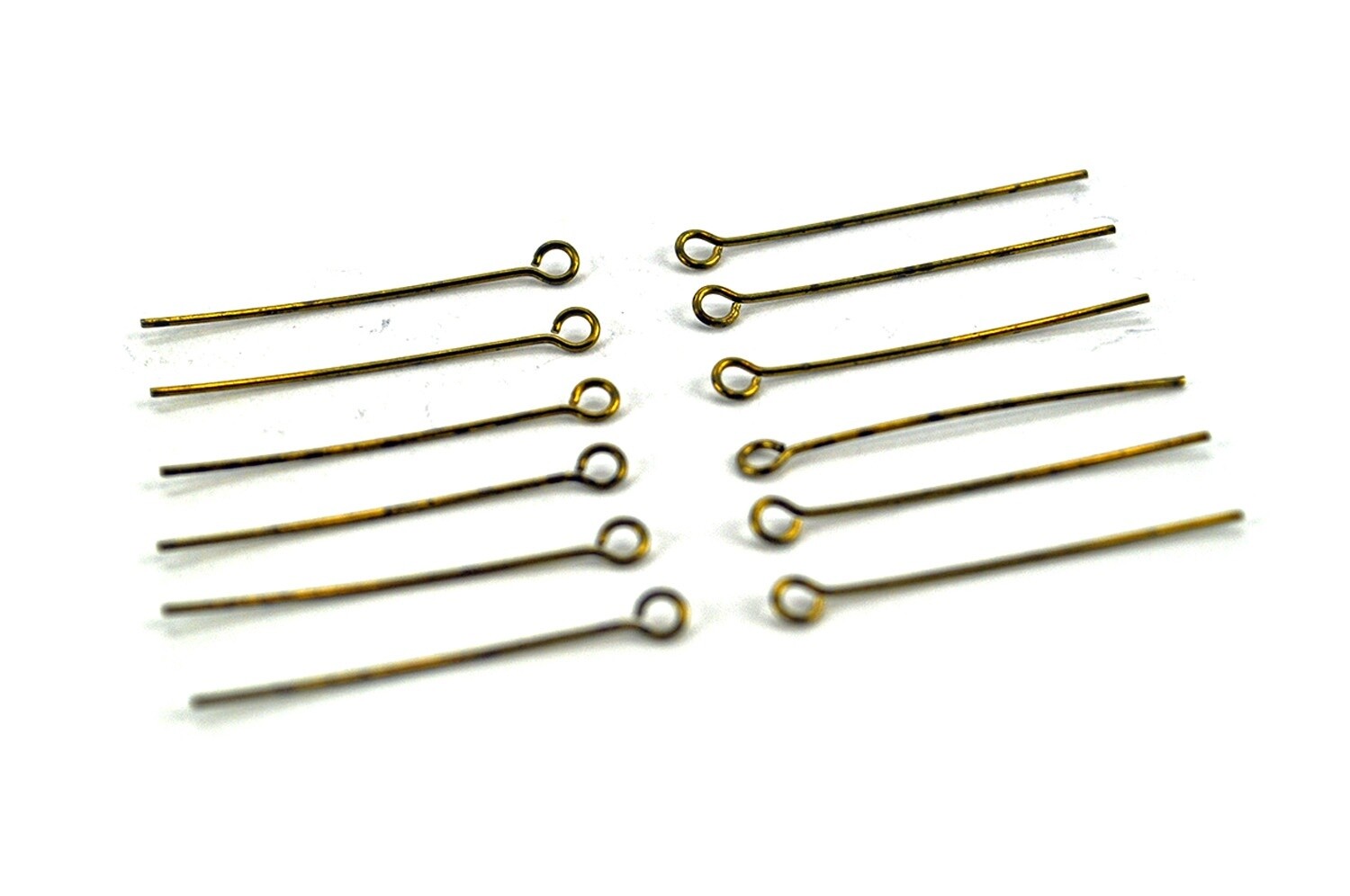 Brass Eye Pins (12)