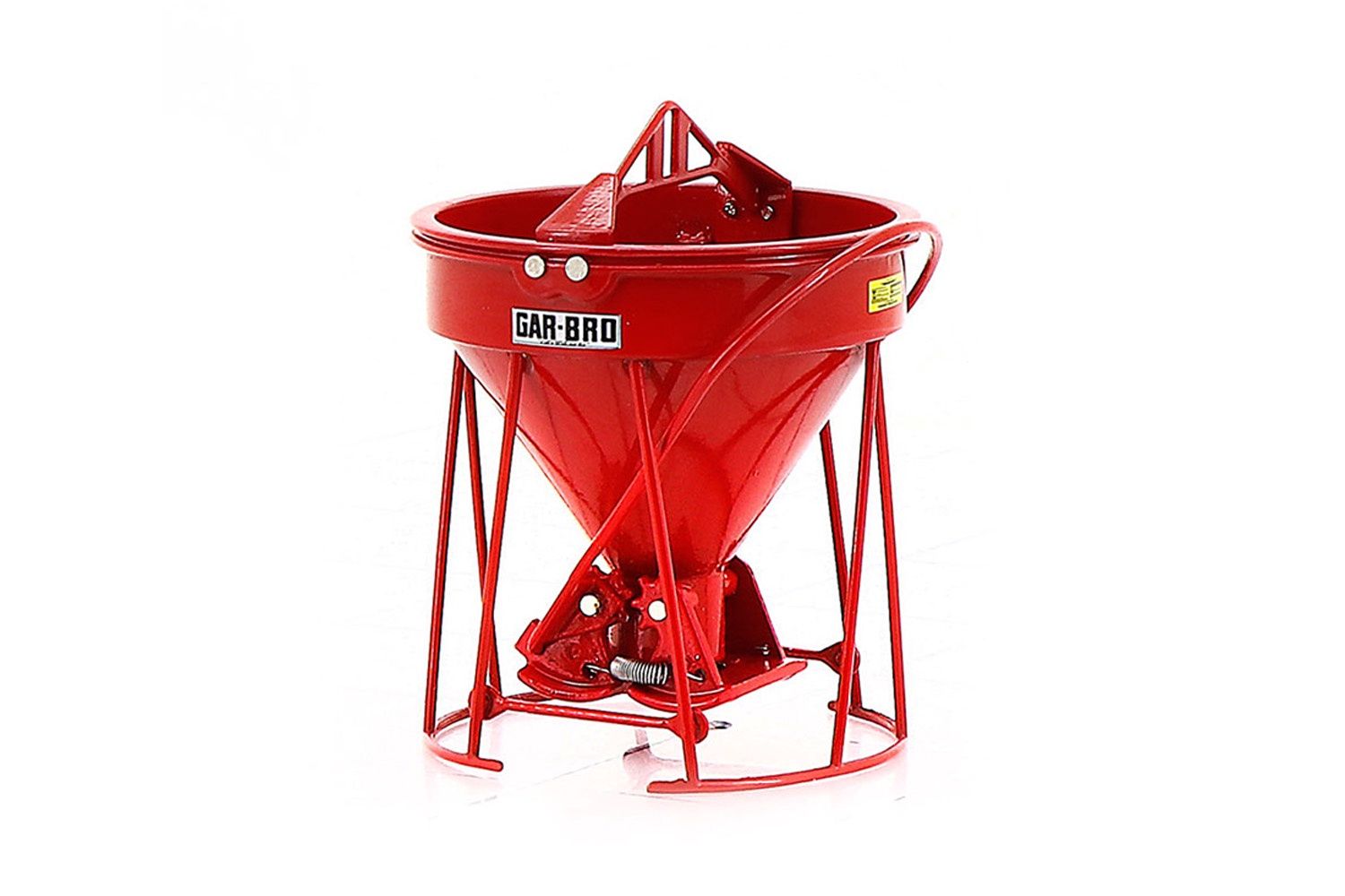 Gar-Bro Concrete Bucket - Round Gate - Red