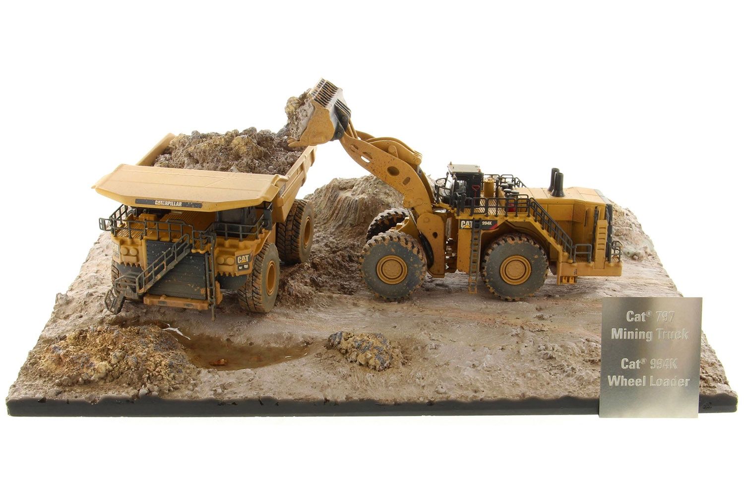 Caterpillar 994K Loader &amp; 797 Truck - Weathered Set - 1:125