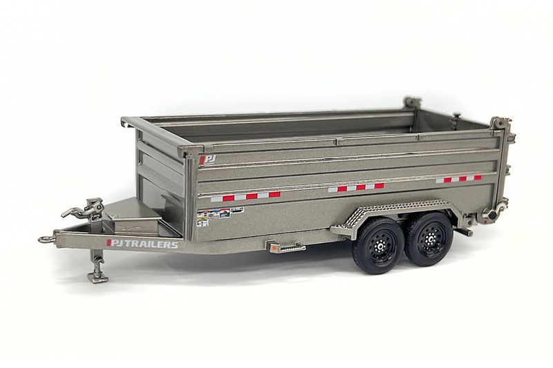 PJ Trailers Dump Trailer - Silver