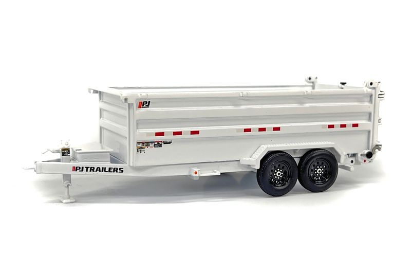 PJ Trailers Dump Trailer - White