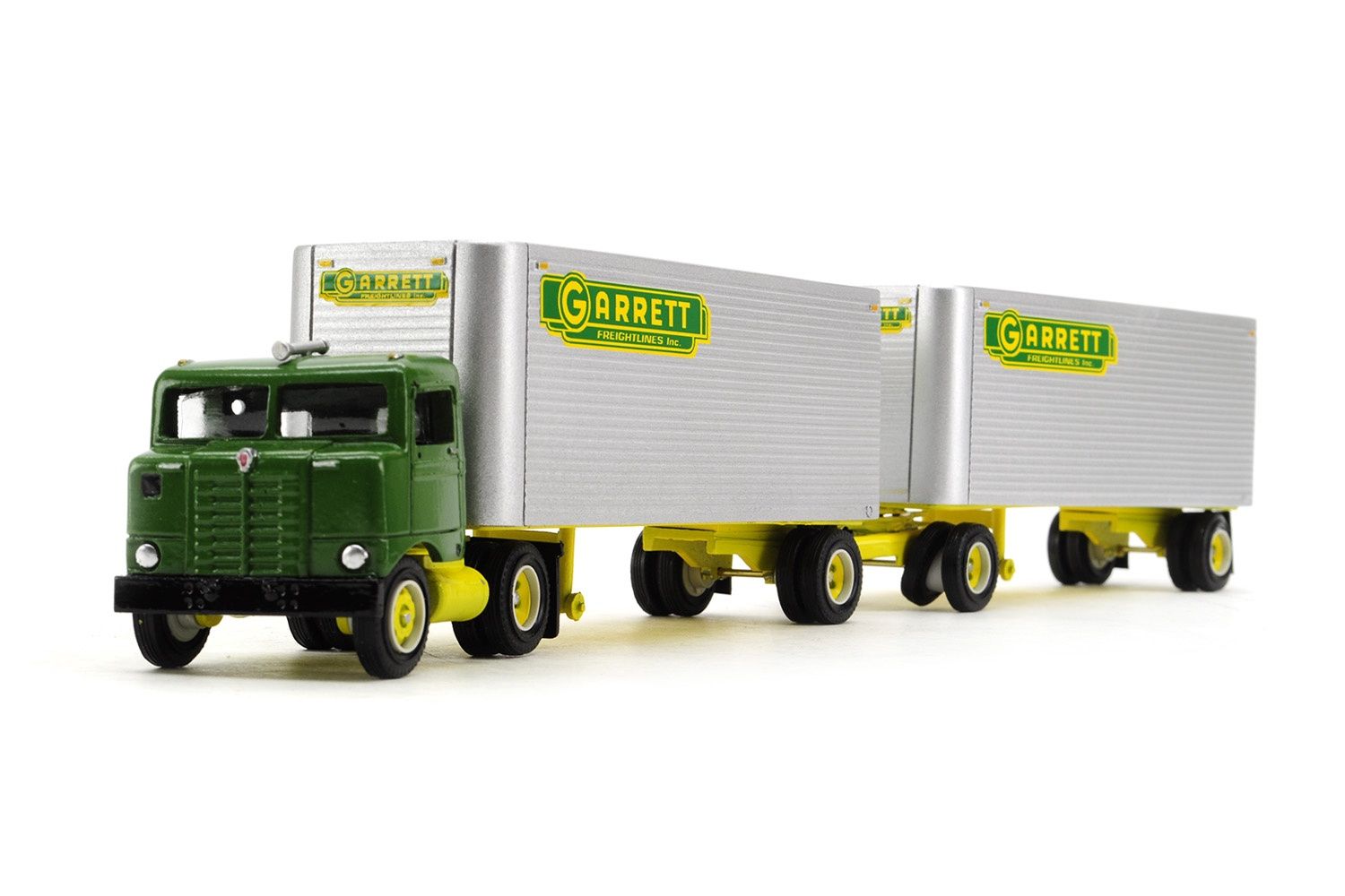 Kenworth Bullnose w/24&#39; Pup Trailers - Garrett - 1:55