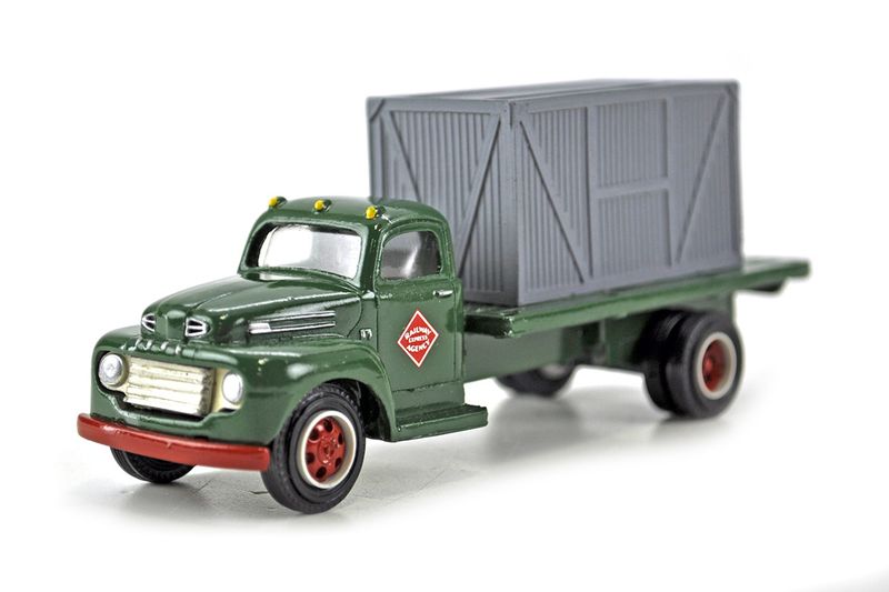 Flatbed Truck with Load - Railway Express - 1:55