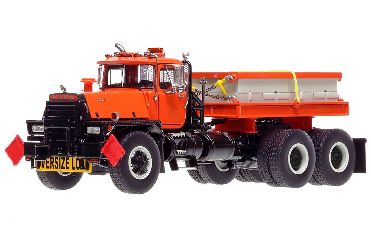 Mack RD800 Tandem Axle Tractor w/Ballast - Orange/Black