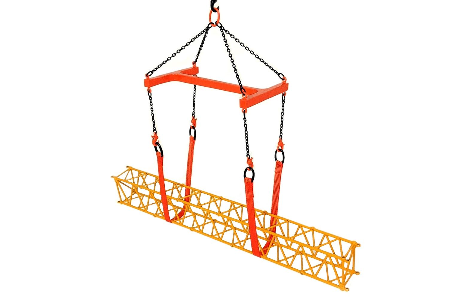I-Beam Lifting Set w/Straps, Color: Orange